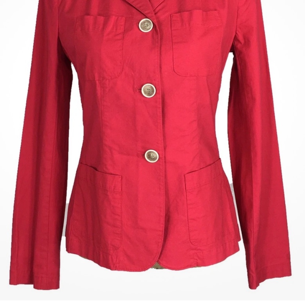 Talbots Red button down women’s blazer‎ size 10